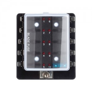Zekering / verdeeldoos 10 ( 12 / 24 Volt )