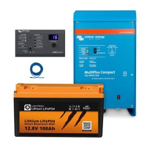 LIONTRON LiFePO4 12,8V 100Ah + Victron MultiPlus 12/1600 + Multi Control